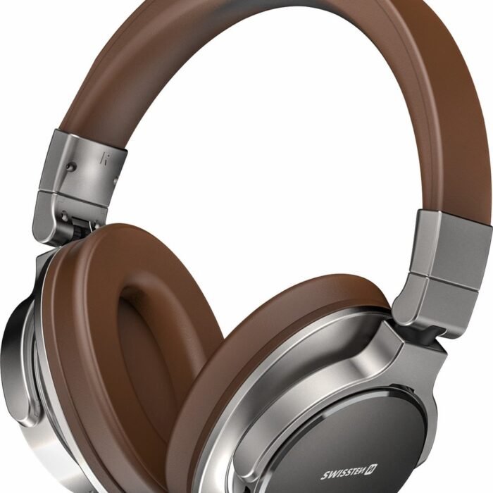 Swissten Jumbo - Draadloze Bluetooth Over-ear koptelefoon - Bruin