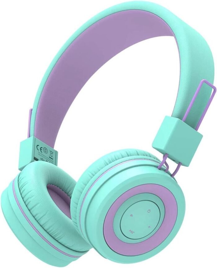 Bluetooth Hoofdtelefoon voor Kinderen met Microfoon, Volumeregeling en Opvouwbaar Ontwerp