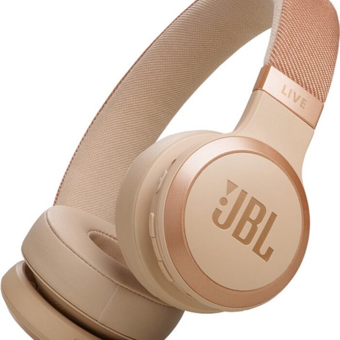JBL Live 670NC - Draadloze on-ear koptelefoon met noise cancelling - Zand
