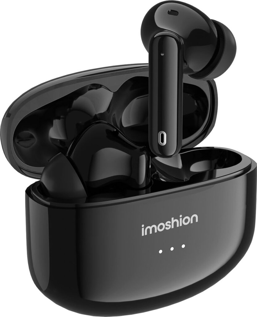 iMoshion Aura Pro Earbuds - Draadloze Oordopjes met Active Noise Cancelling (ANC) - Wireless Bluetooth Earphones - Oortjes - Zwart