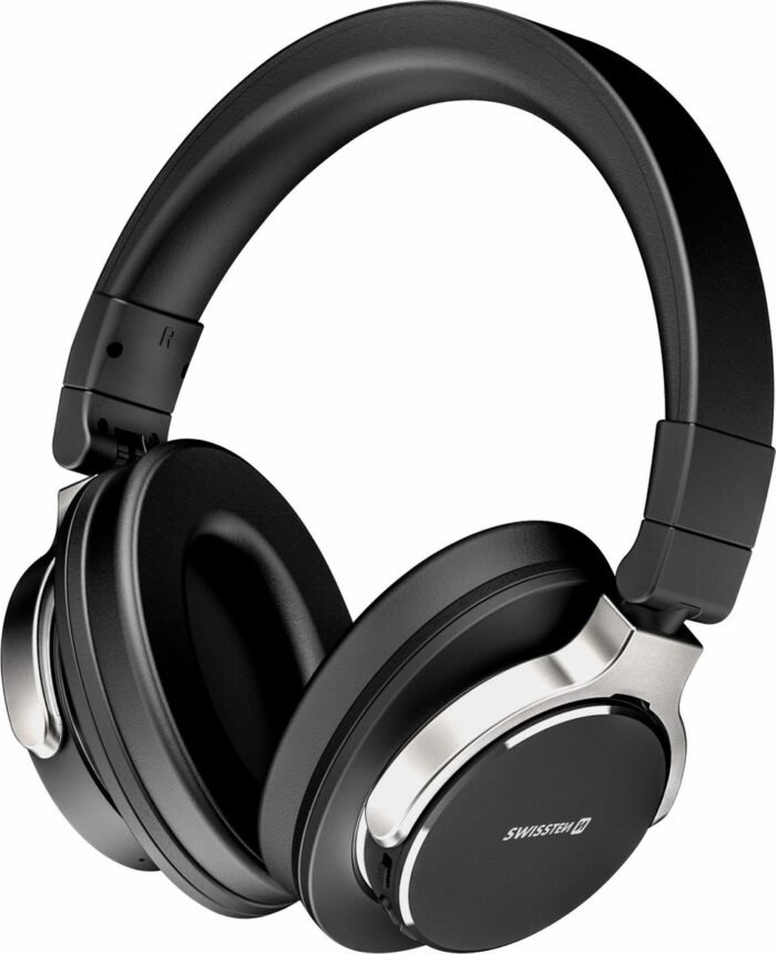 Swissten Jumbo - Draadloze Bluetooth Over-ear koptelefoon - Zwart