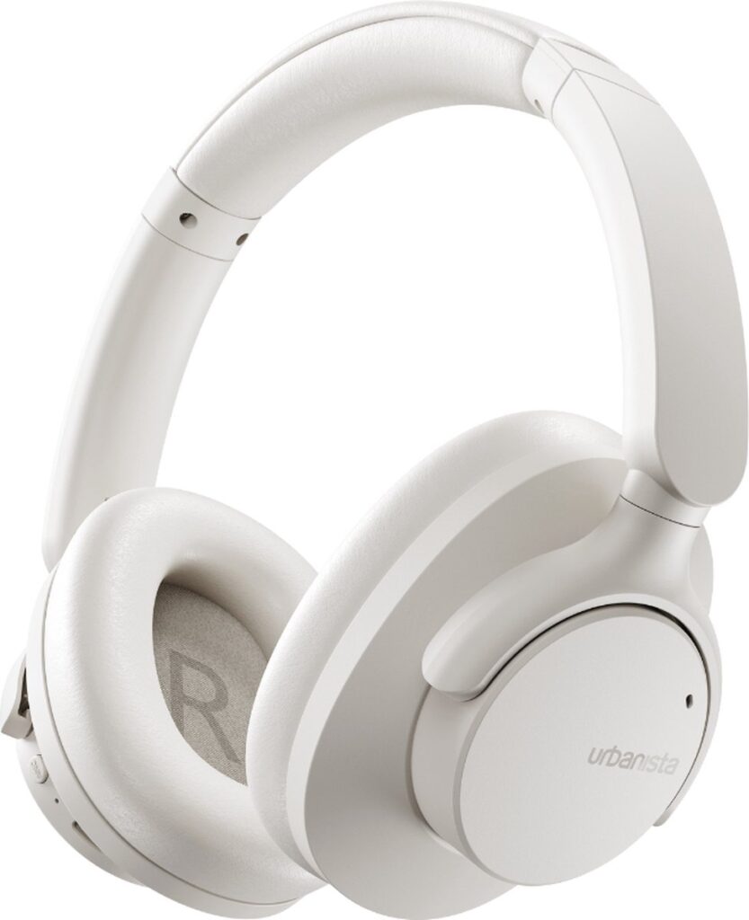 Urbanista Valencia - Draadloze Over-Ear Koptelefoon - Active Noise Cancelling - 50 Uur Speeltijd - Opvouwbaar - Lichtgewicht - Wit
