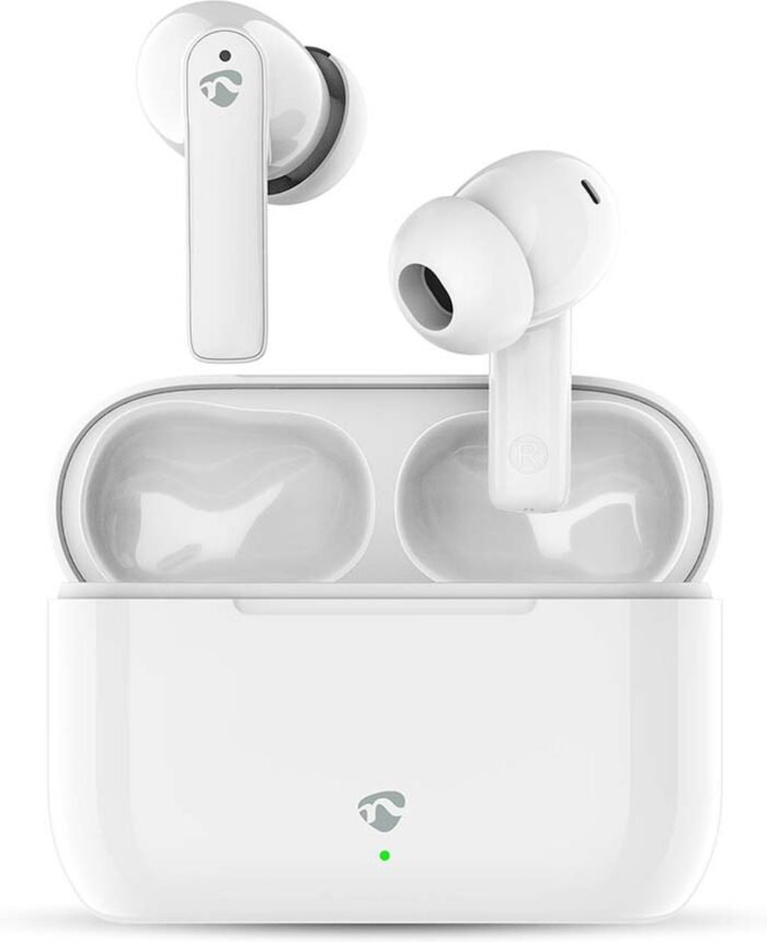 Nedis Volledig Draadloze Oordopjes - ENC (Environmental Noise Cancelling) - Bluetooth - Maximale batterijduur: 24 uur - Aanraakbediening - Charging case - Draadloze oplaadcase - Ingebouwde microfoon