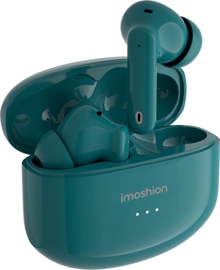 imoshion Aura Pro Draadloze In-Ear Oordopjes - Oortjes Draadloos - Earbuds Wireless Bluetooth - Active Noise Cancelling - Petrol Green