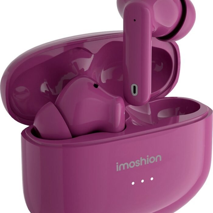 imoshion Aura Pro Draadloze In-Ear Oordopjes - Oortjes Draadloos - Earbuds Wireless Bluetooth - Active Noise Cancelling - Bordeaux