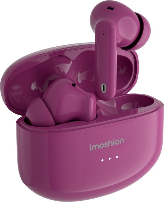 imoshion Aura Pro Draadloze In-Ear Oordopjes - Oortjes Draadloos - Earbuds Wireless Bluetooth - Active Noise Cancelling - Bordeaux