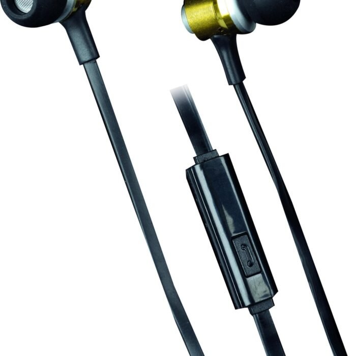 Metal pro stereo oortelefoon met microfoon