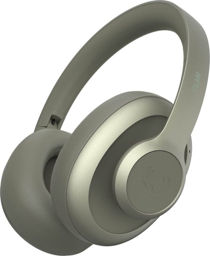 Fresh 'n Rebel Clam Ace - noise cancelling hoofdtelefoon - 60 uur batterij - volume draaiknop - Dried Green