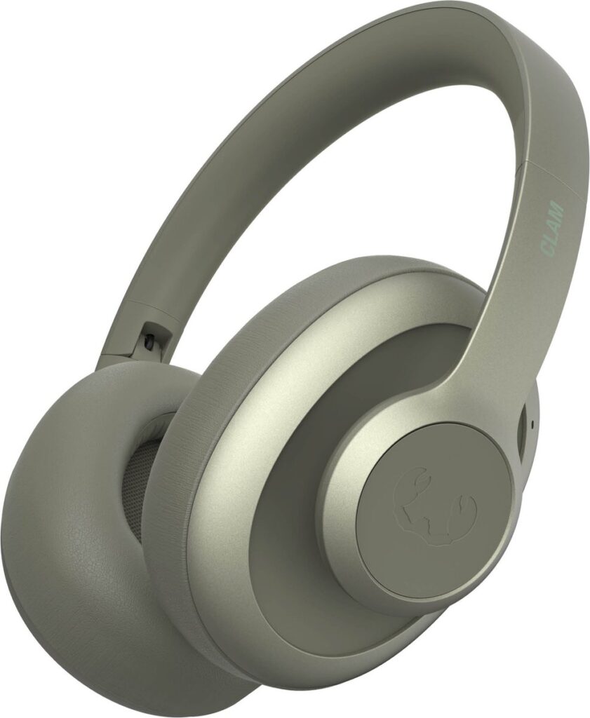 Fresh 'n Rebel Clam Ace - noise cancelling hoofdtelefoon - 60 uur batterij - volume draaiknop - Dried Green