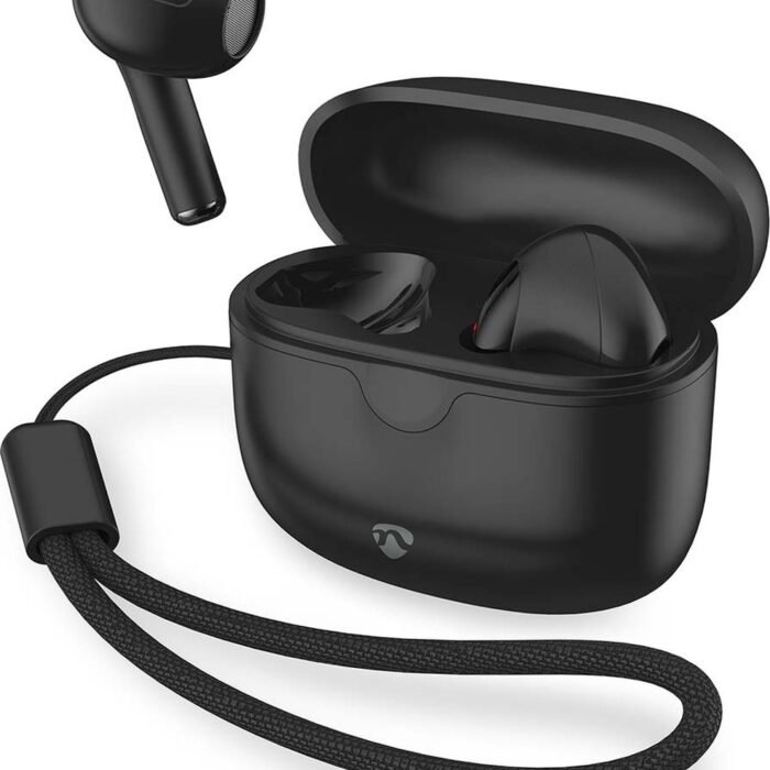 Nedis Volledig Draadloze Oordopjes - Bluetooth - Maximale batterijduur: 16 uur - Aanraakbediening - Charging case - Draadloze oplaadcase - Ingebouwde microfoon - Ondersteuning voor spraakbesturing - Zwart