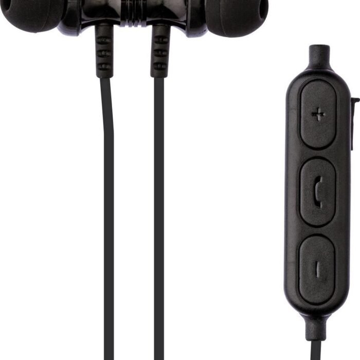 Grixx Optimum In-Ear oordopjes Black - Draadloos - Bluetooth - Magnetische sluiting - In-Ear Click-Serie - Zwart