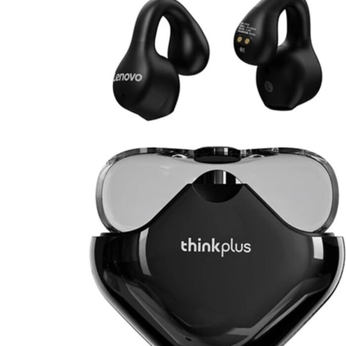 Lenovo - XT61 - Bluetooth 5.3 - Draadloze oordopjes - Ergonomisch - Noise-cancelling - Waterbestendig - Sport - Gamen - Reizen - Zwart