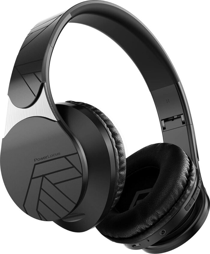 StayPowered Draadloze Koptelefoon - Geniet van Draadloos Hifi Stereo Geluid - 50mm Drivers - Zachte Oorkussens - Lange Batterijduur - Ingebouwde Microfoon - Opvouwbaar Design - Zwart - Levering Sneller dan Aangegeven!