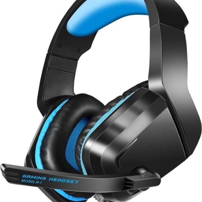 StayPowered Gaming Headset - Meeslepend 3D Surround Sound voor Ultieme Game-ervaring - Ruisonderdrukking - Omni Directionele Microfoon - Compatibel met PS5/PC/Xbox - Verstelbare Hoofdband - Blauw - Levering Sneller dan Aangegeven!