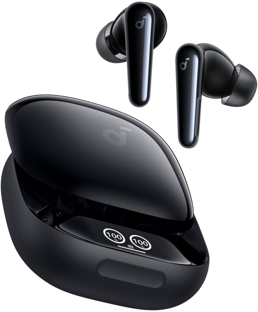 soundcore by Anker Liberty 4 Pro - Draadloze Oordopjes - Noise Cancelling Earbuds - High-Resolution Sound - Wireless - Zwart