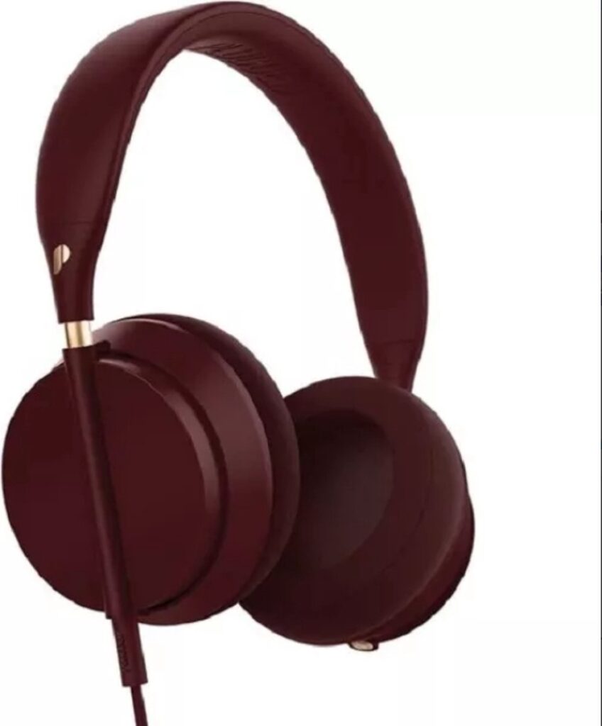 Crown Plugged Over-ear Hoofdtelefoon wine/Rood- Bedrade Koptelefoon- Headset DB