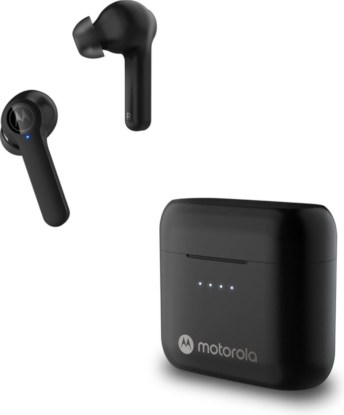 Motorola Sound Draadloze Oordopjes - MOTOBUDS-S ANC - Bluetooth - Active Noise Cancellation - Water- en Zweetbestendig - Touch- en Voice Control - 18-uur Afspeeltijd - Zwart