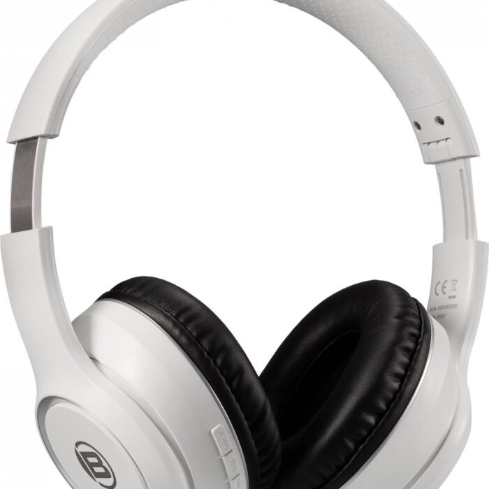 Bresser Ear-On Hoofdtelefoon - Draadloos - Bluetooth - Wit - Geïntegreerde Microfoon - Met Geluidsisolatie
