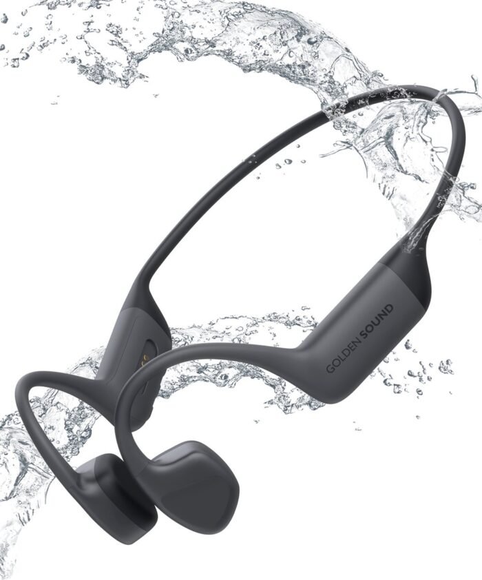 Golden Sound Bone Conduction - Sport oordopjes - Sporthoofdtelefoon - Draadloze oordopjes - Waterbestendig - Oortjes draadloos - Bone Conduction headphone - 32GB Interne geheugenkaart - Geschikt voor elke laptop en smartphone