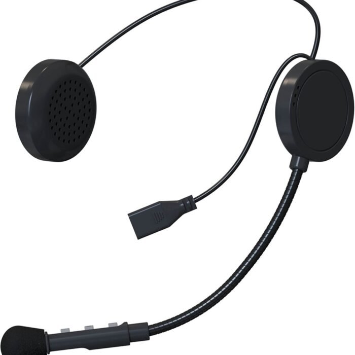 Inf - MC-hoofdtelefoon voor motorhelm - Zwart