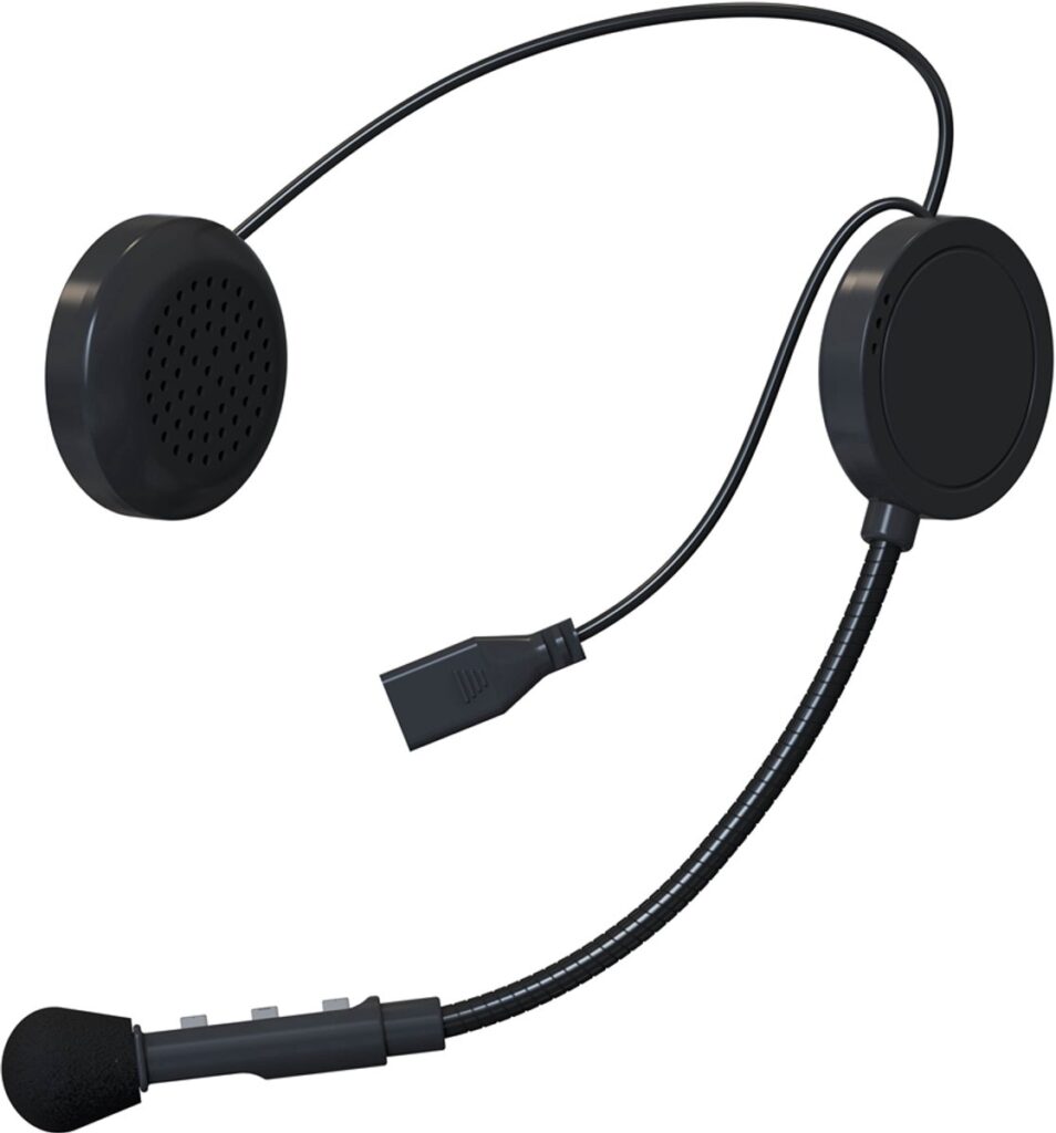 Inf - MC-hoofdtelefoon voor motorhelm - Zwart