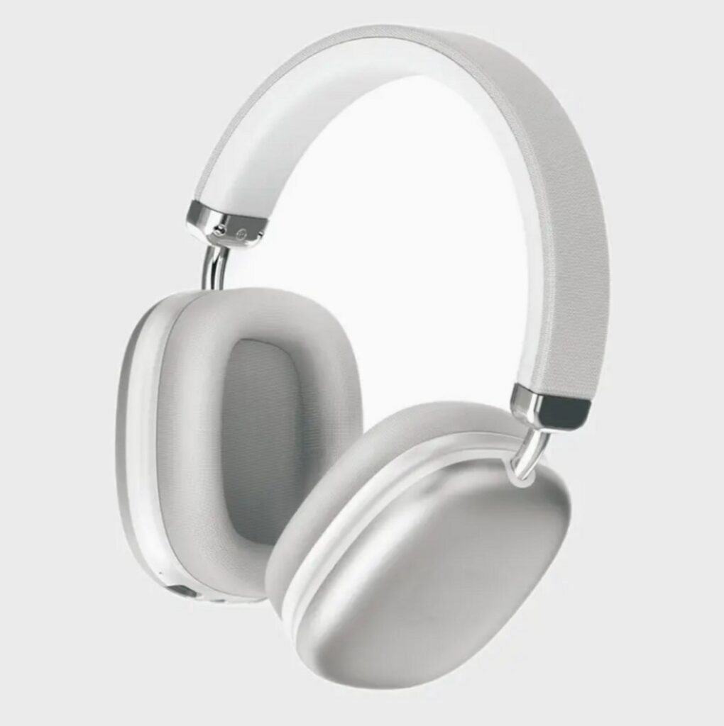 Sampos - Draadloze Over-Ear Hoofdtelefoon - Zilver