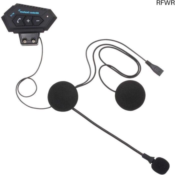 RFWR - Draadloze motorhelm hoofdtelefoon - Zwart