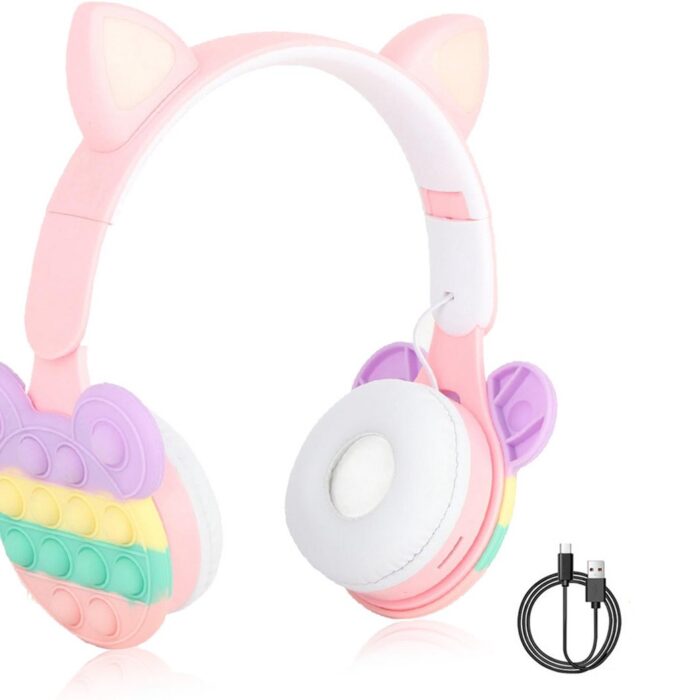 Gloovon - Bluetooth Kinderkoptelefoon - Roze