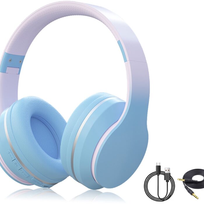 Gloovon - Bluetooth Koptelefoon - Kleurverloop Blauw