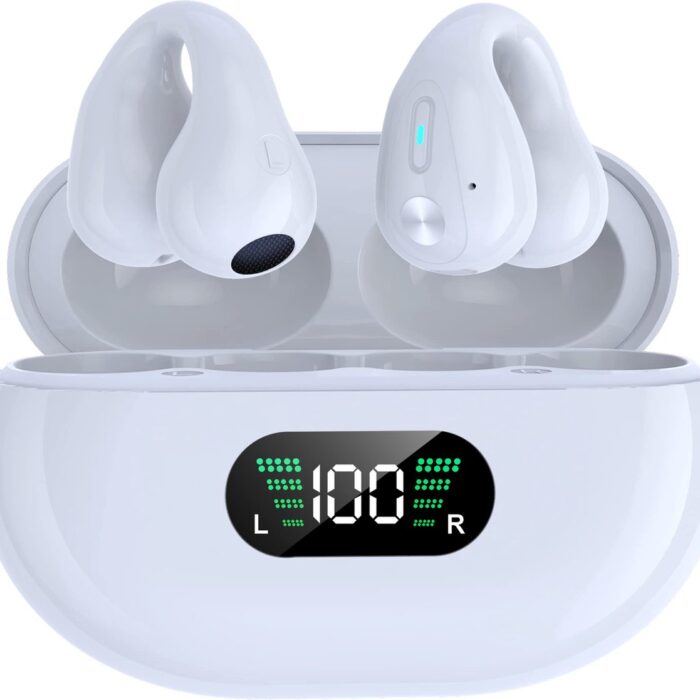 De Beste Gadgets - Draadloze Oordopjes - Oorclip Wit