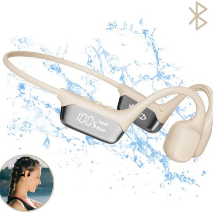 MrGoods - Bone Conduction Hoofdtelefoon - Beige