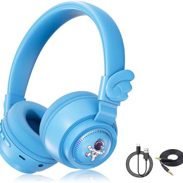 Gloovon - Draadloze Kinderkoptelefoon - Blauw