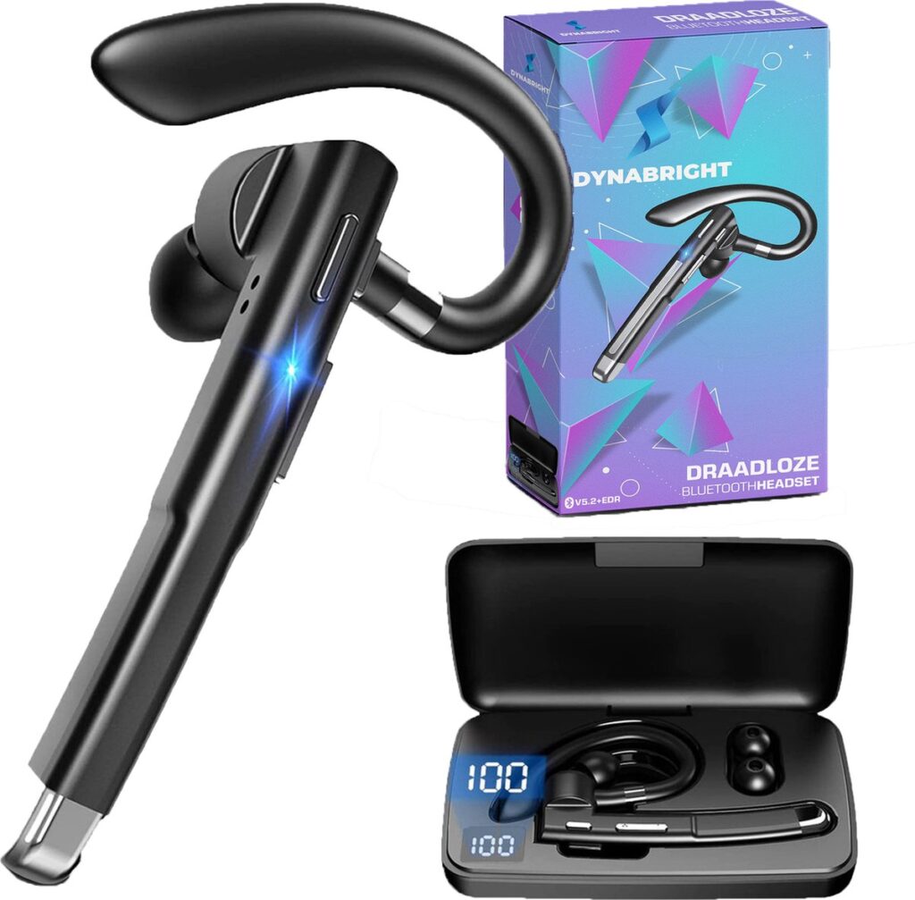 DynaBright - Draadloze Headset - Zwart