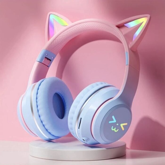 Merkloos - Draadloze kinderkoptelefoon - Roze