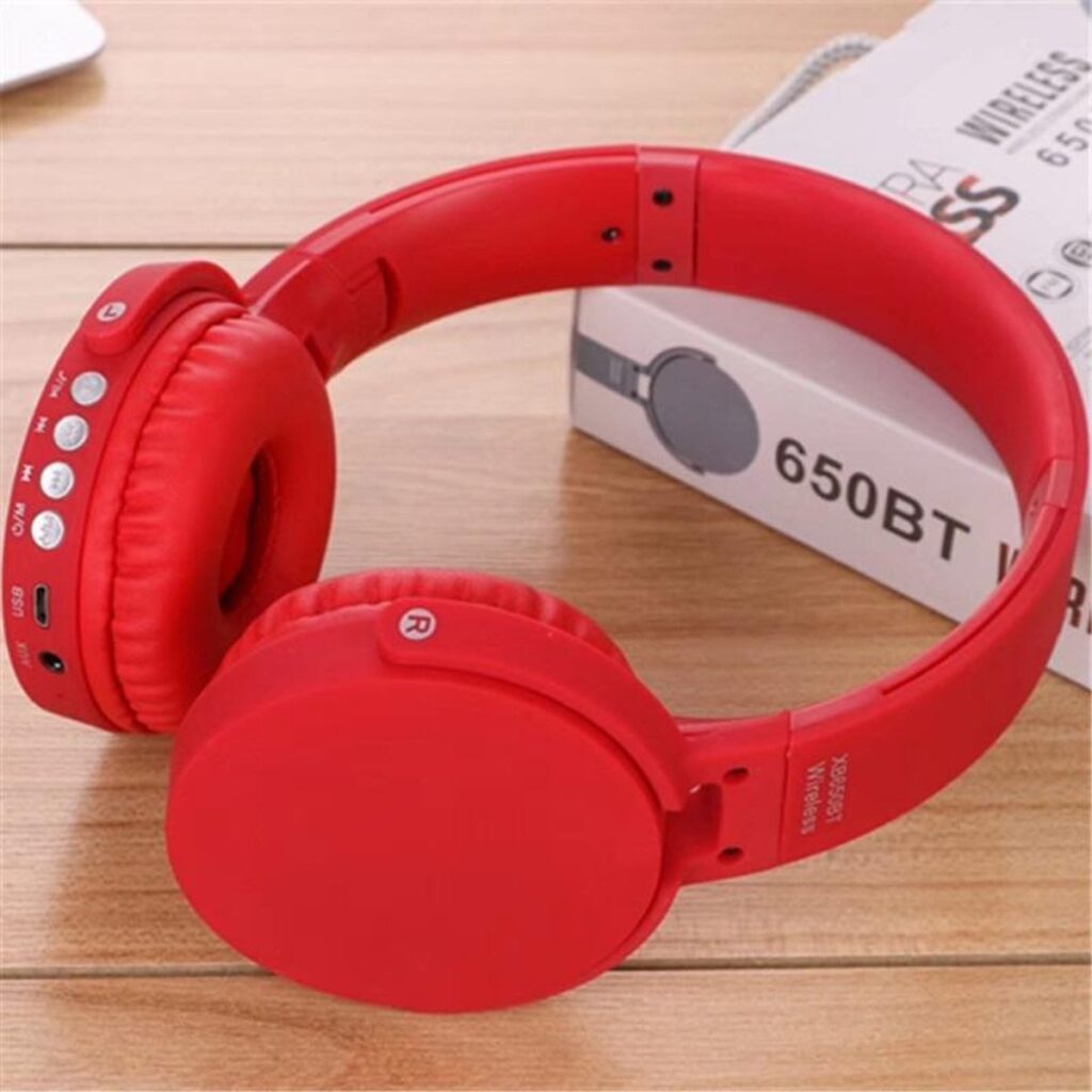 650BT - Inklapbare Bluetooth Koptelefoon - Rood