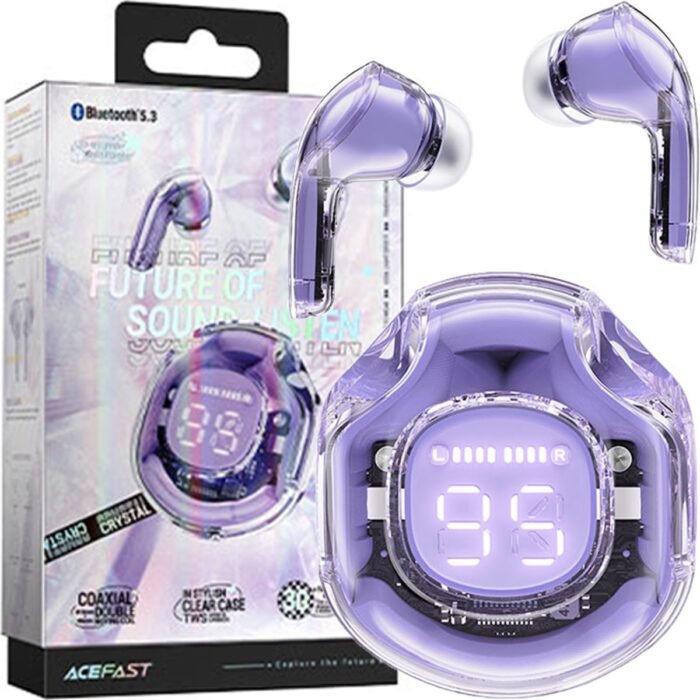 ACEFAST - T8 TWS Bluetooth hoofdtelefoon - Paars