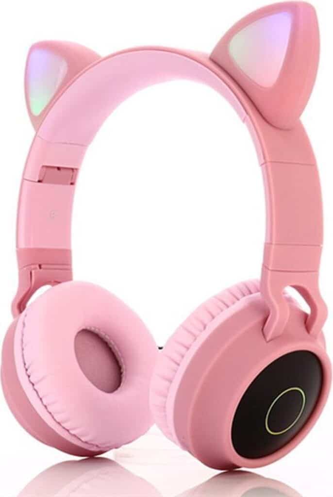 Merkloos - Draadloze Bluetooth koptelefoon - Roze