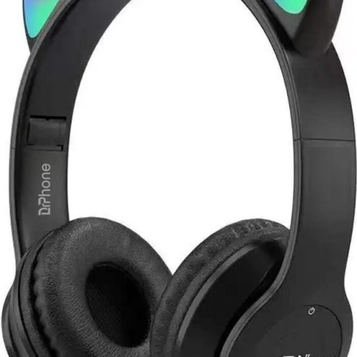 DrPhone - Kattenoor Koptelefoon - Zwart