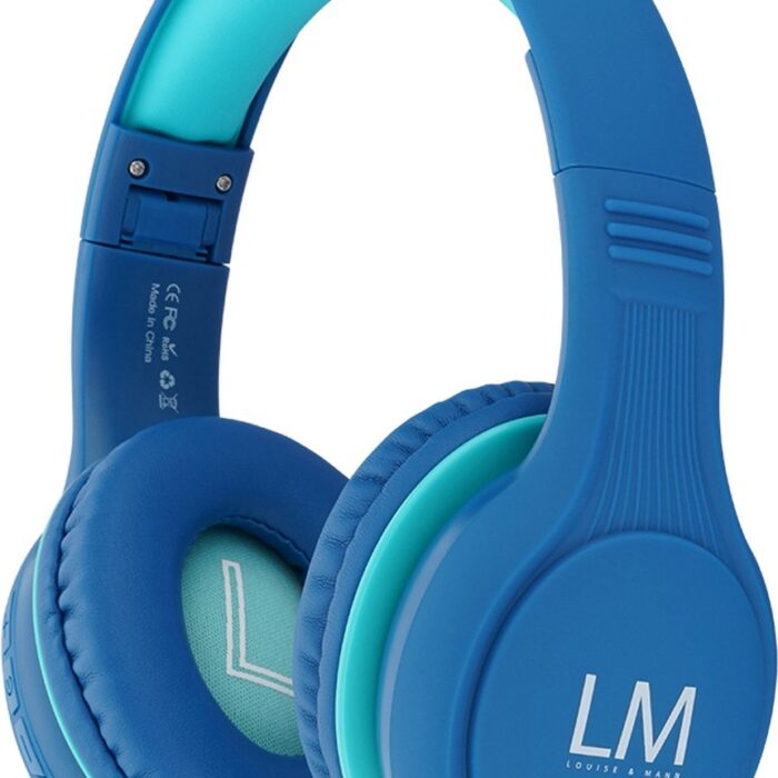 Louise&Mann - Draadloze Koptelefoon Kinderen - Blauw