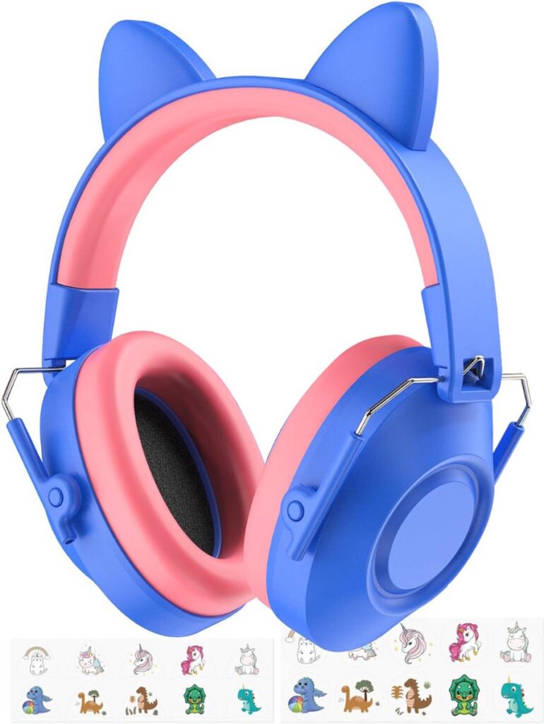 CLGP® - Koptelefoon Kinderen Geluidsdempend - Blauw/Roze