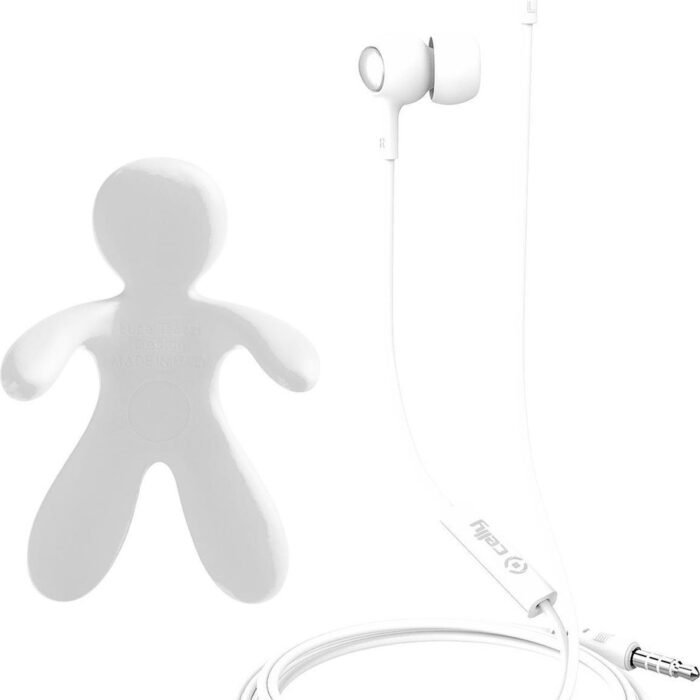 Celly - Stereo Oordopjes met Autoverfrisser - Wit