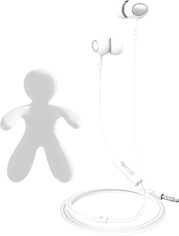 Celly - Stereo Oordopjes met Autoverfrisser - Wit