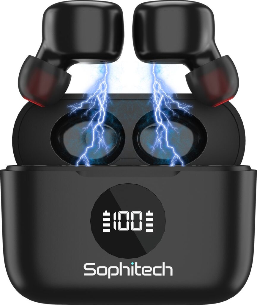 Sophitech - SophiBuds Draadloze Oordopjes - Zwart