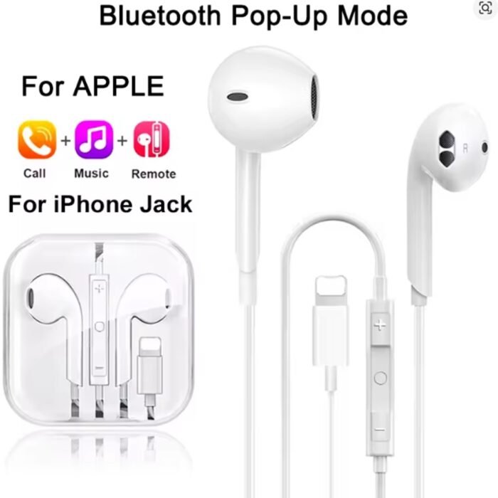 Merkloos - Originele Hoofdtelefoon - Wit ios jack