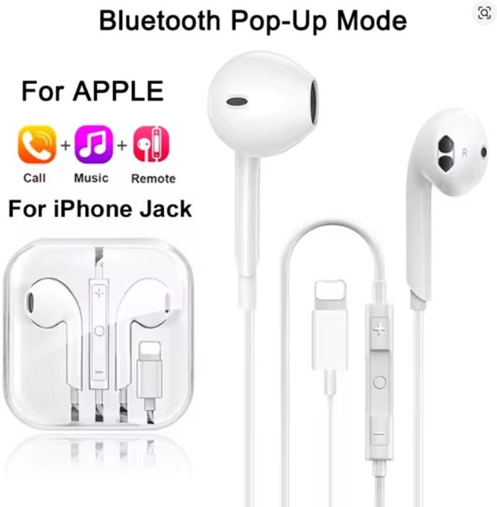 Merkloos - Originele Hoofdtelefoon - Wit ios jack