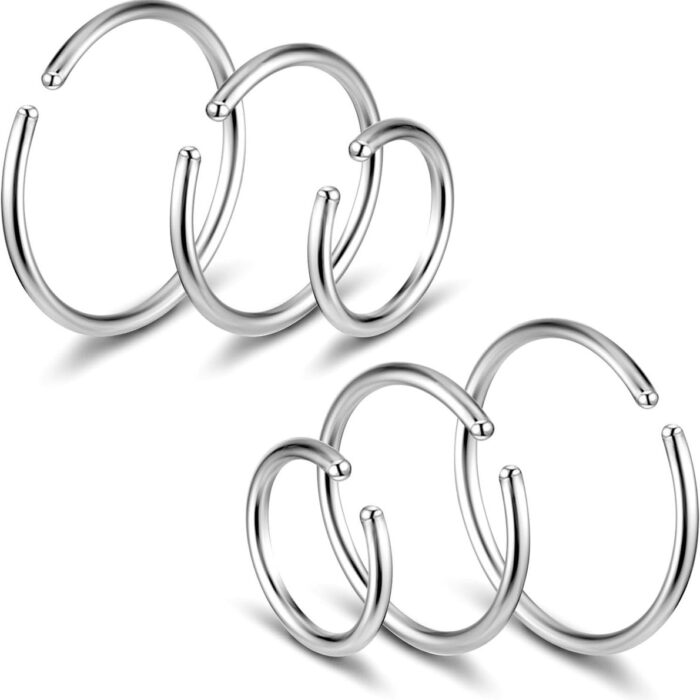 Merkloos - Neppiercing fake neuspiercing - 9 karaat