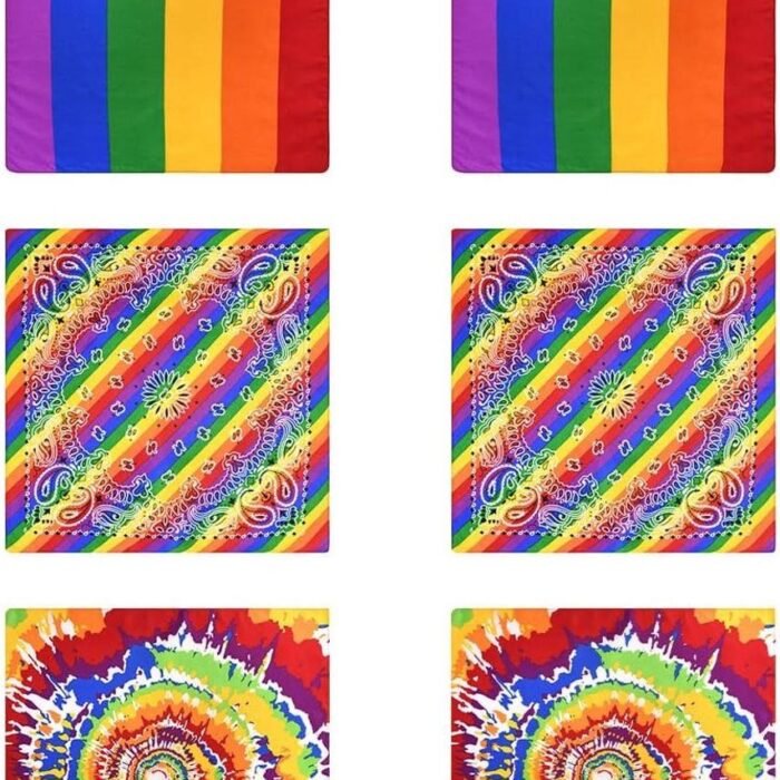 Merkloos - Regenboogtulbanden - Veelkleurig