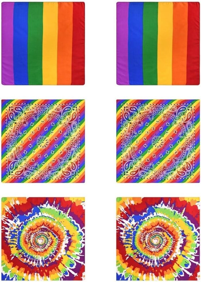 Merkloos - Regenboogtulbanden - Veelkleurig