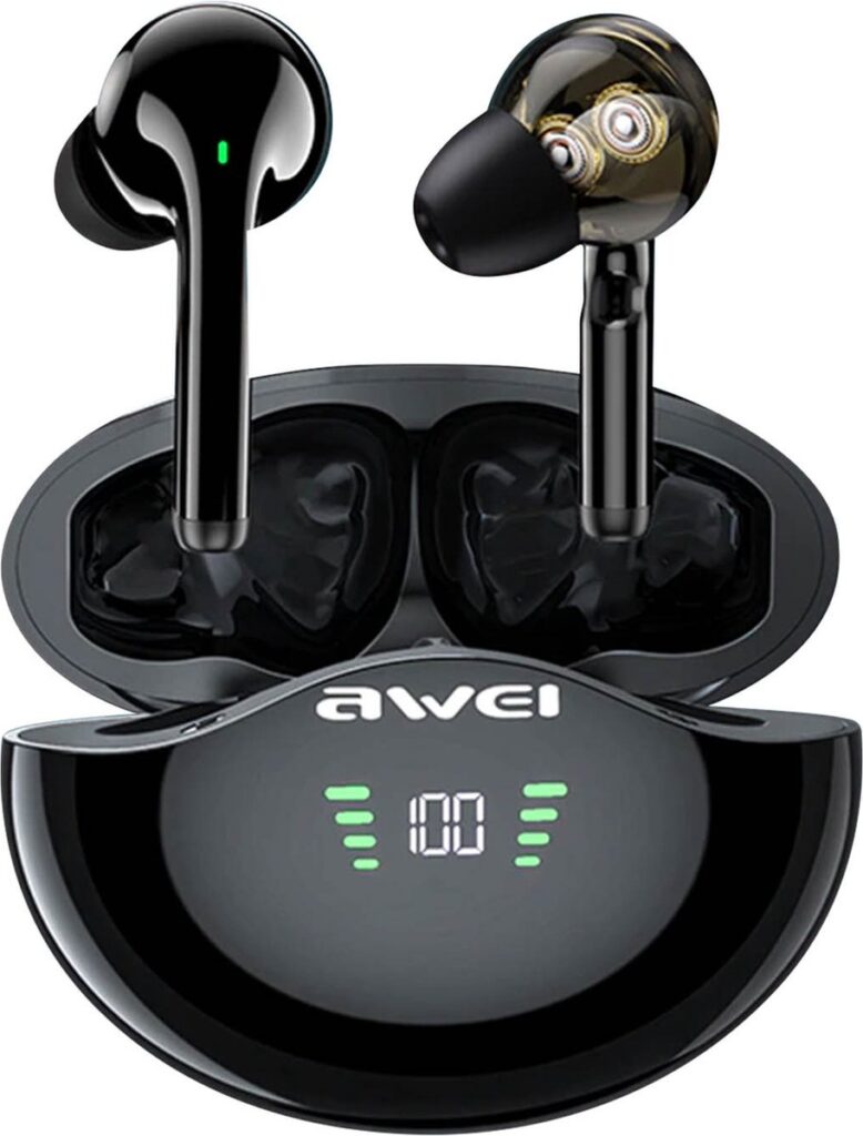 Awei - Bluetooth 5.3 Hoofdtelefoon - Zwart