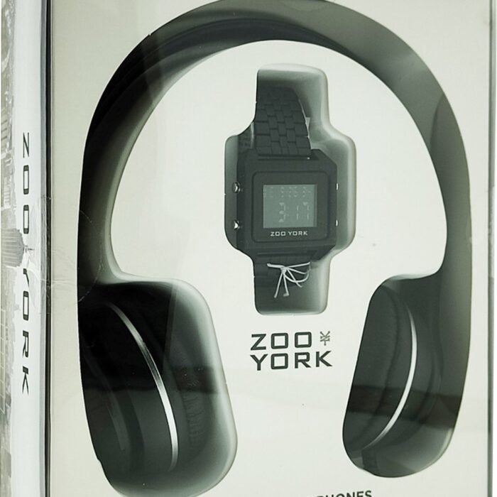 Zoo York - Digitaal Horloge & Headphone Set - Zwart
